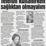 Be Careful for Our Health When Using Mobile Phones